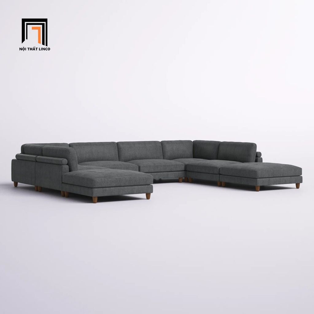 sofa chữ U dài 3m4 cho phòng khách