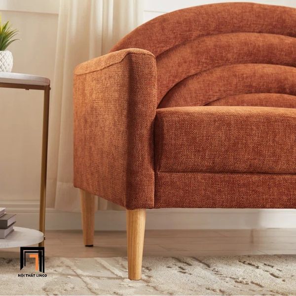 sofa, ghế sofa, sofa đơn kiểu cong, sofa đơn vải nỉ mềm, sofa đơn nhỏ gọn, sofa đơn trang trí cho sảnh chờ tiệm shop