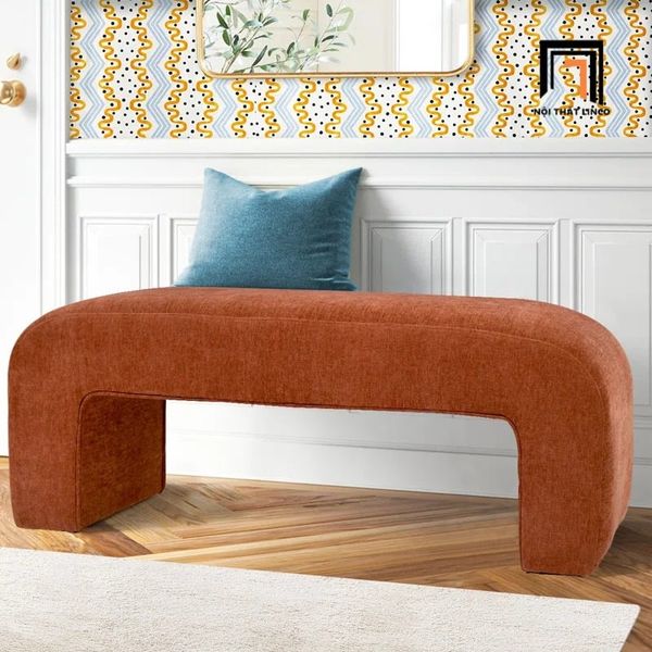 sofa, ghế sofa, sofa đôn, sofa vải nỉ màu cam, sofa đôn cho sảnh chờ