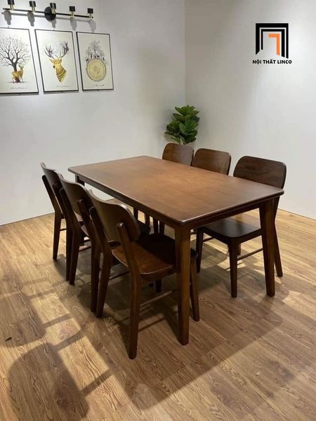 bàn ăn, bộ bàn ăn 4 ghế gỗ cao su, set bàn ăn nhà bếp, bộ bàn ăn căn hộ chung cư, bàn ăn gia đình 4 ghế