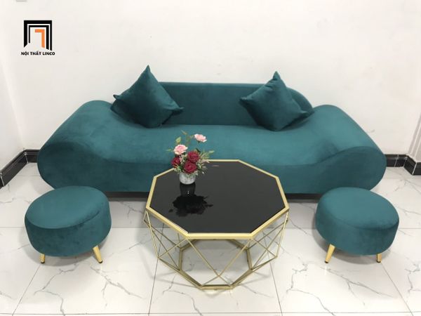 sofa, ghế sofa thuyền, sofa văng thuyền, sofa băng thuyền, sofa thuyền dài 2m, sofa vải nhung, bộ ghế sofa xinh xắn, sofa giá rẻ