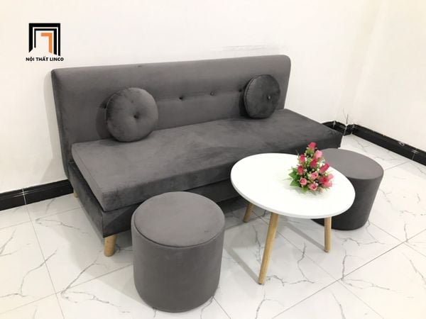 sofa, ghế sofa, bộ ghế sofa 1m7, sofa xám đen vải nhung, bộ ghế sofa chung cư, sofa nhỏ gọn, bộ ghế sofa giá rẻ, sofa phòng khách