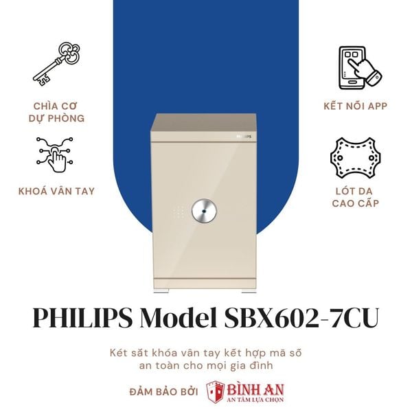 Tổng quan Két sắt PHILIPS SBX602-7CU (113kg)
