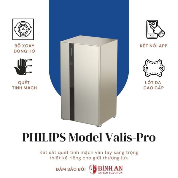 Tổng quan và bộ sản phẩm của Két sắt PHILIPS VALIS-Pro (254kg)