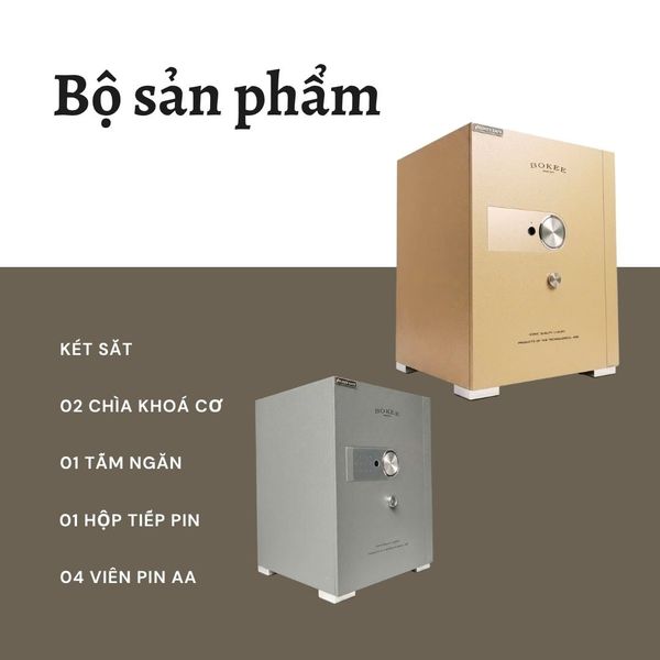 Két sắt BOKEE BK-60H (55kg) Thông Minh Kết Nối Điện Thoại