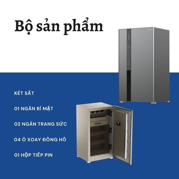 Tổng quan và bộ sản phẩm của Két sắt PHILIPS VALIS-Pro (254kg)