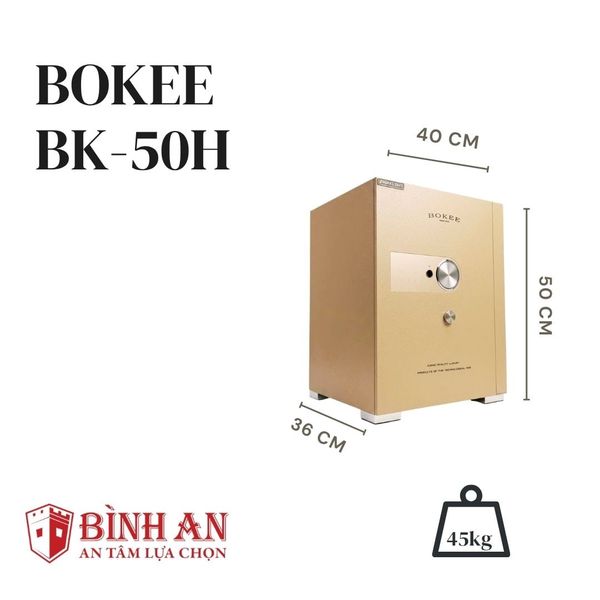 Két sắt BOKEE BK-50H (45kg) Tay Nắm Ẩn Thông Minh Kết Nối Điện Thoại