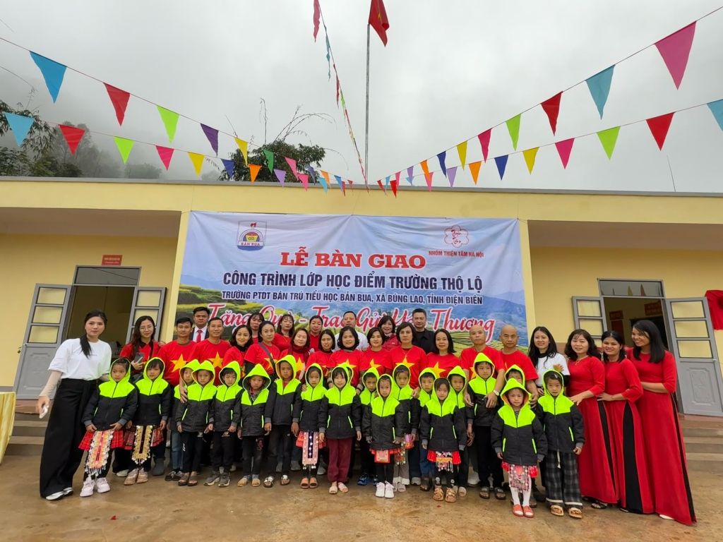 Khánh thành và bàn giao điểm trường Thộ Lộ - Chung tay mang đến môi trường học tập an toàn cho trẻ em vùng cao