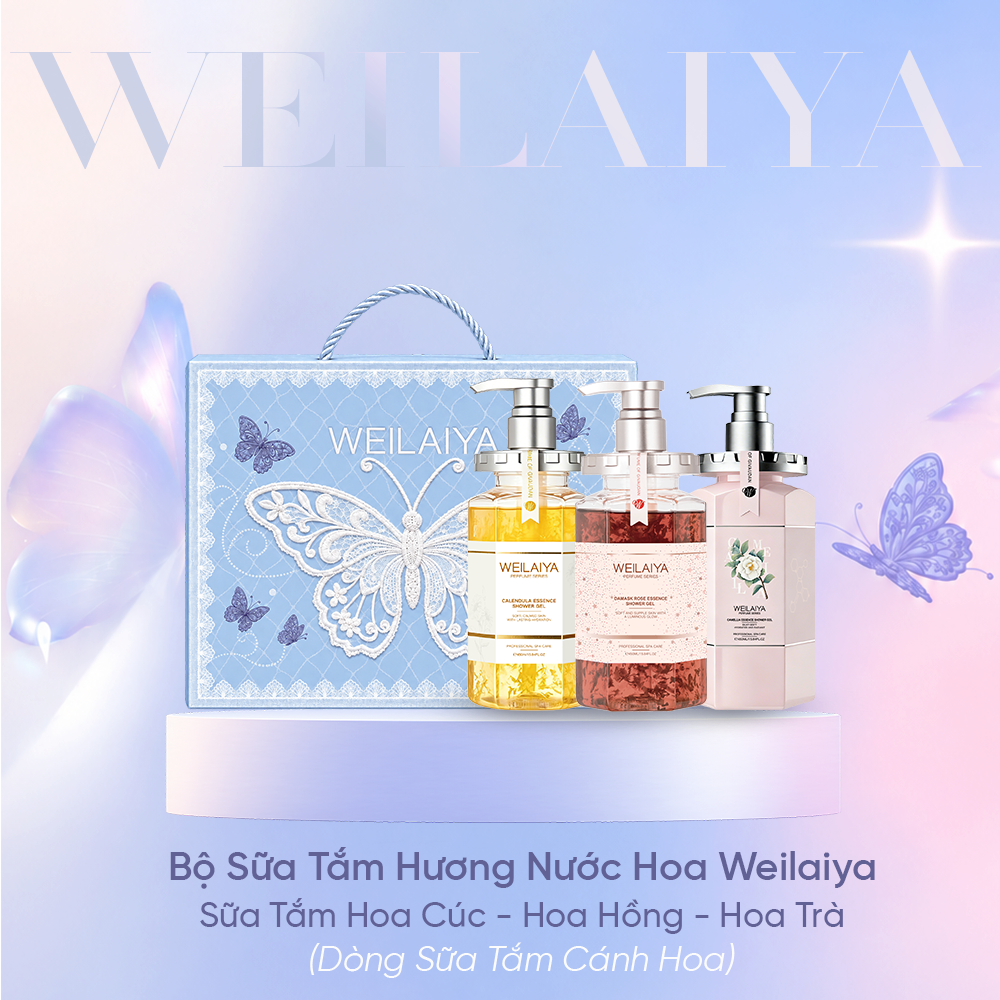 hộp quà 3 sữa tắm weilaiya