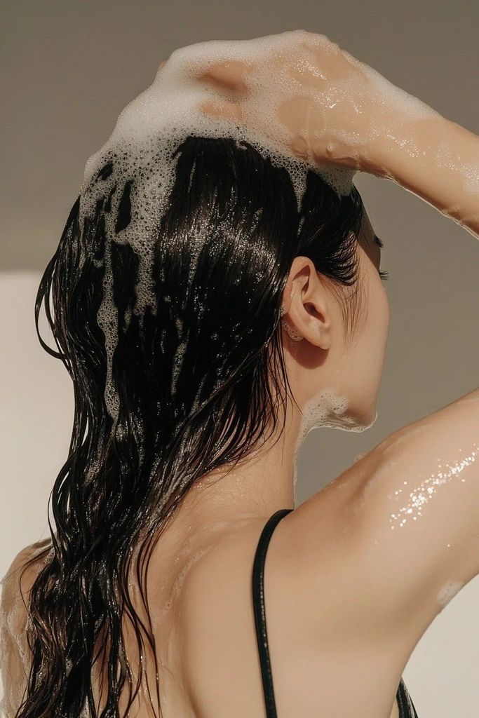 Khi gội đầu tránh kéo hoặc gãi quá mạnh