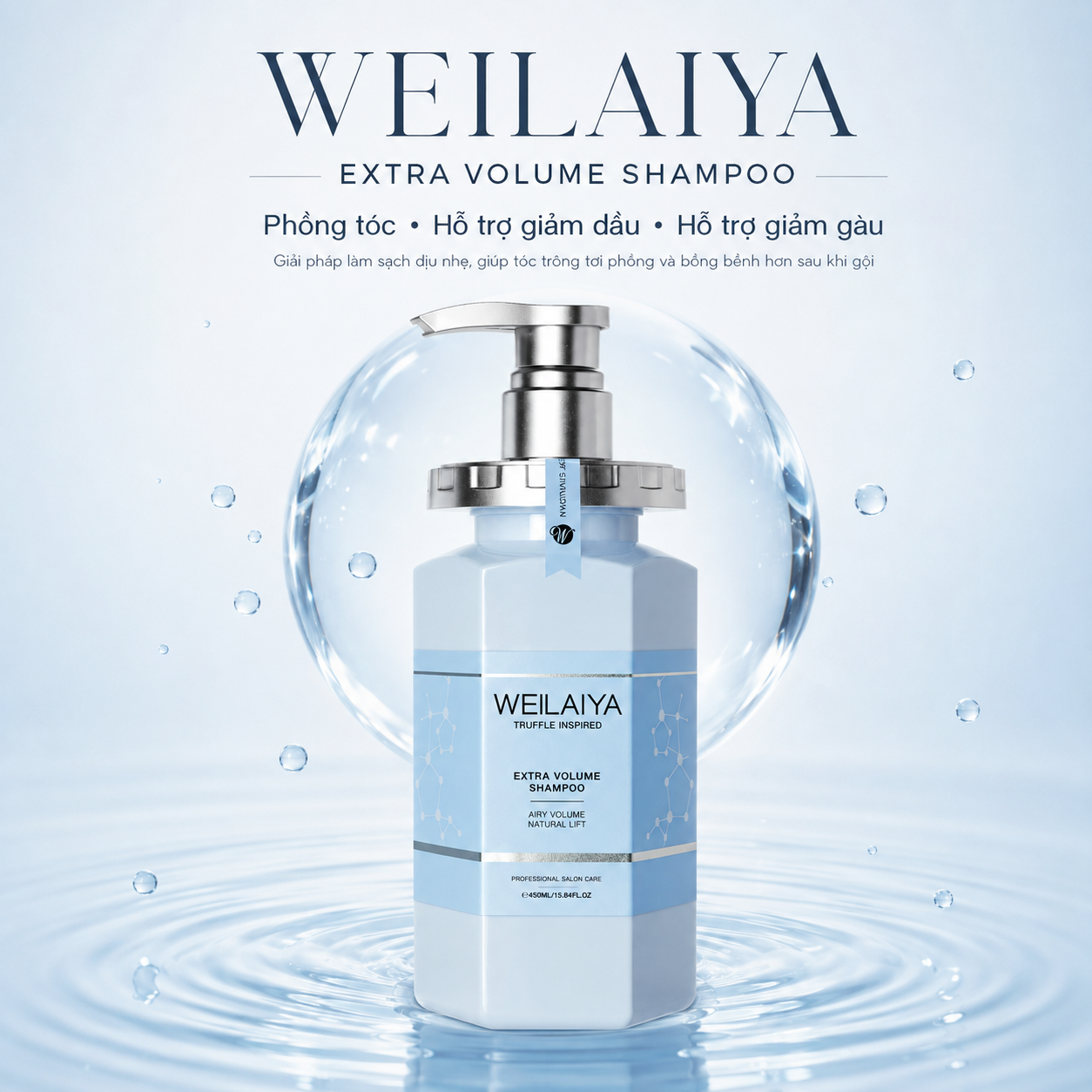 Dầu Gội Weilaiya Extra Volume Shampoo