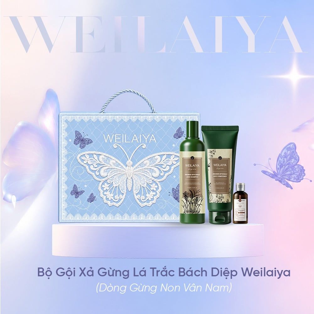 Hộp quà Bộ gội xả Weilaiya Zingiber Officinale Juice