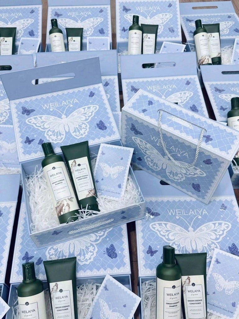 Set quà Bộ gội xả Weilaiya Zingiber Officinale Juice - dòng gừng lá trắc bách diệp