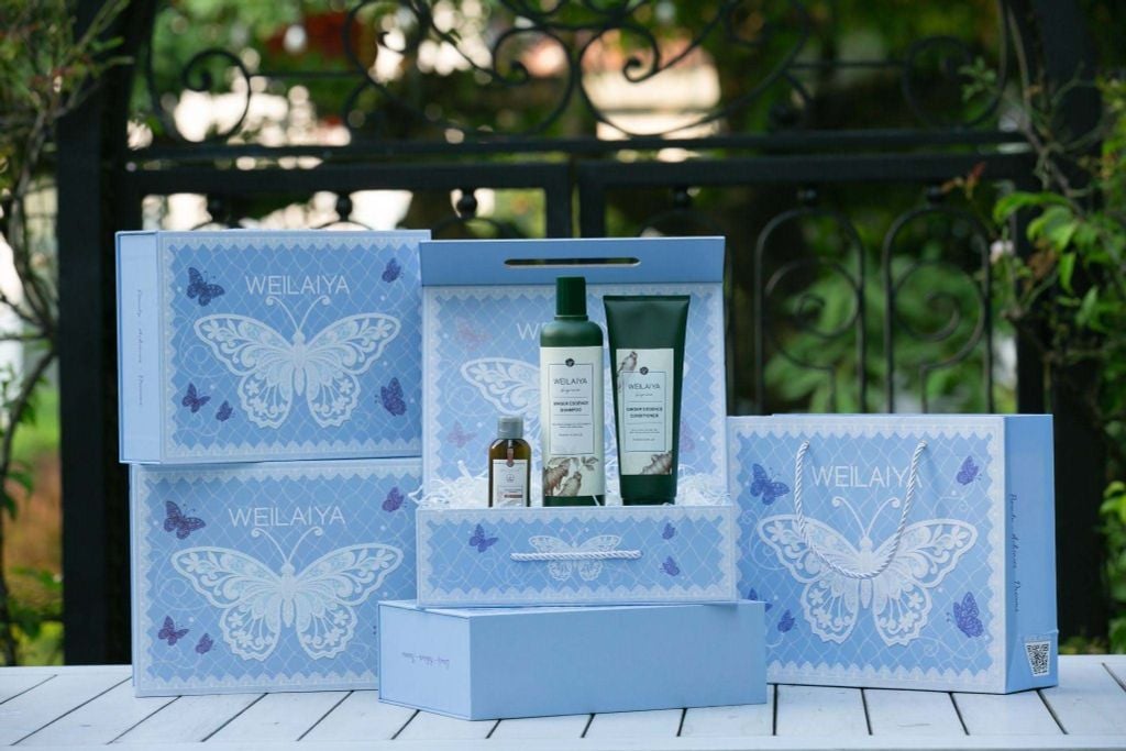 Hộp quà Bộ gội xả Weilaiya Ginger Essence