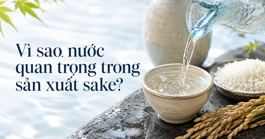 Vì sao nước quan trọng trong sản xuất sake?