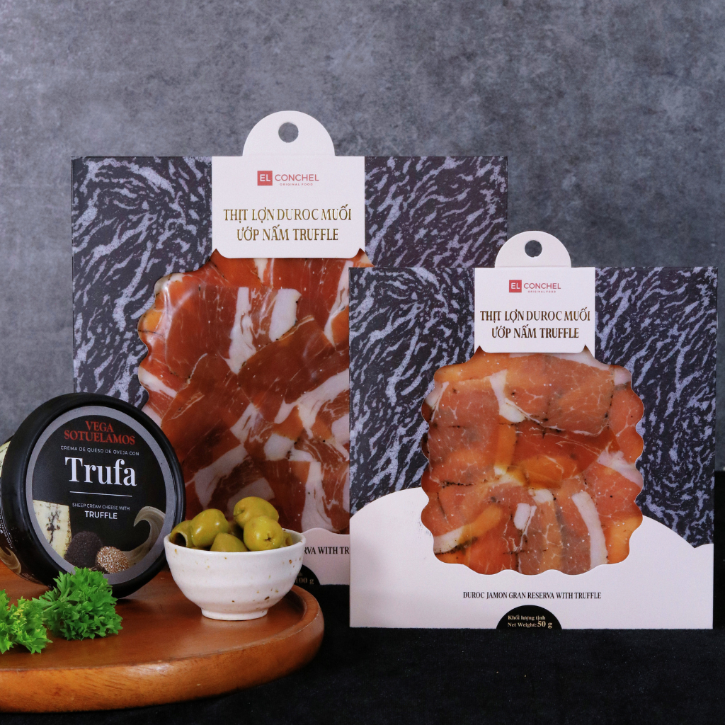 Sản phẩm charcuterie cao cấp từ Tây Ban Nha, phù hợp dùng cùng phô mai, bánh mì và rượu vang.
