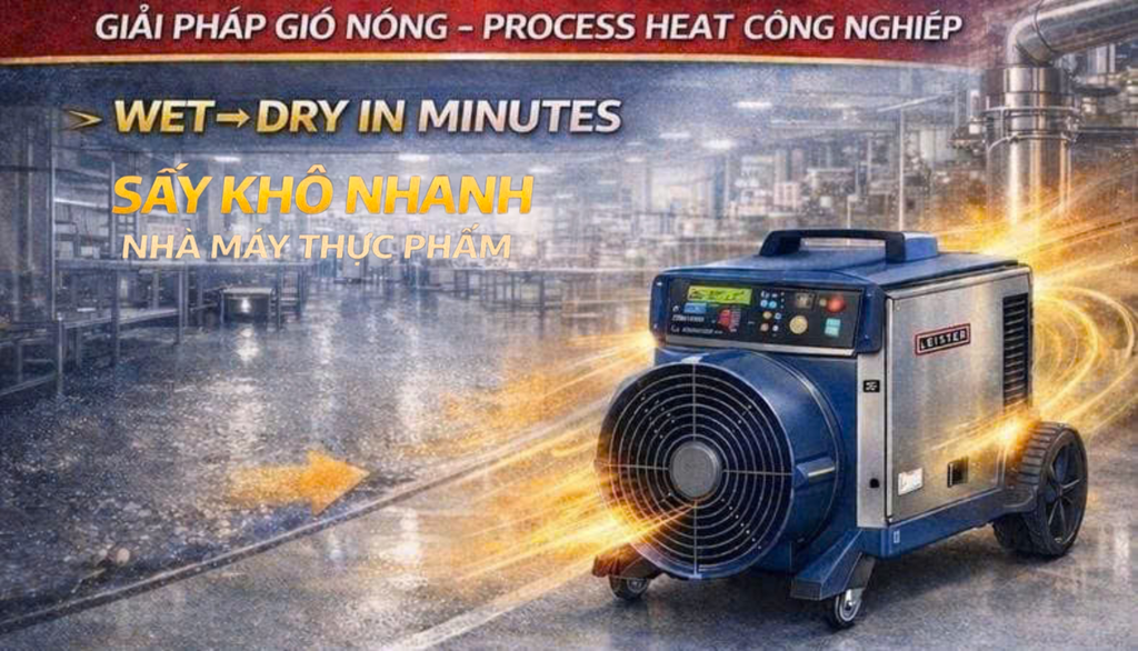 GIẢI PHÁP VỆ SINH & DIỆT TRÙNG BẰNG NHIỆT GIÓ NÓNG TRONG NHÀ MÁY THỰC PHẨM - DƯỢC PHẨM