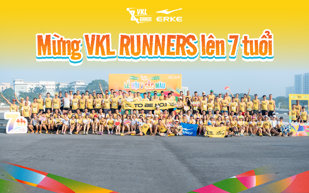 ERKE CHÚC MỪNG SINH NHẬT VKL RUNNERS 7 TUỔI