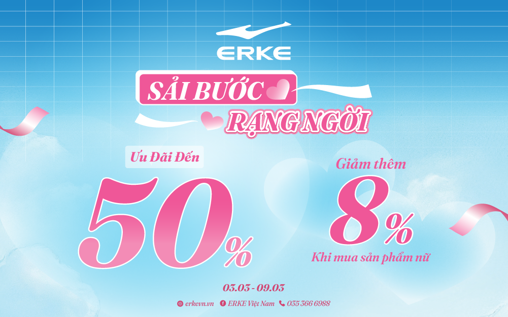 HAPPY WOMEN’S DAY 8/3 - TẶNG HOA GẤU XINH TẠI ERKE SPORTS