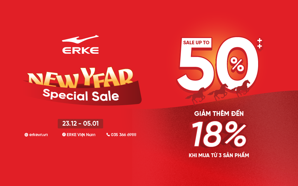 NEW YEAR SPECIAL SALE -  ƯU ĐÃI GIẢM THÊM ĐẾN 18% KHI MUA 3 SẢN PHẨM