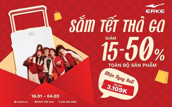 SẮM TẾT THẢ GA SALE UP TO 50%, NHẬN VALI TRỊ GIÁ HƠN 3 TRIỆU