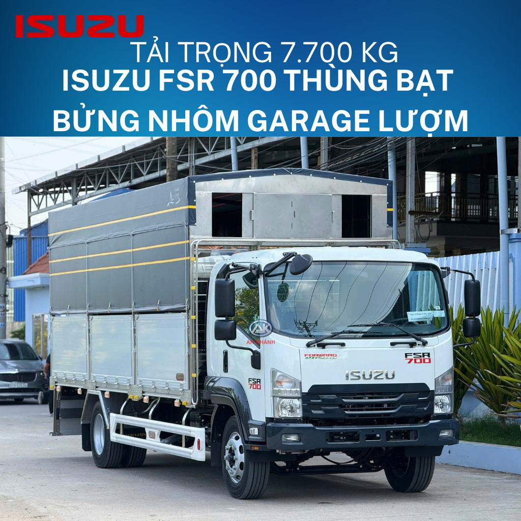 Khám phá chi tiết xe tải FSR 700 đóng thùng mui bạt bửng nhôm Garage Lượm có gì hot ?