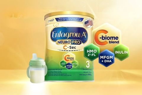 Review sữa Enfa C-Sec: Công thức hỗ trợ trẻ sinh mổ phát triển