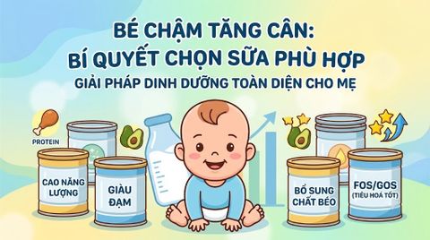 Bé chậm tăng cân, nên chọn sữa như thế nào?