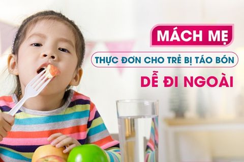 Bé bị táo bón nên ăn gì? Thực đơn giúp con tiêu hóa tốt hơn