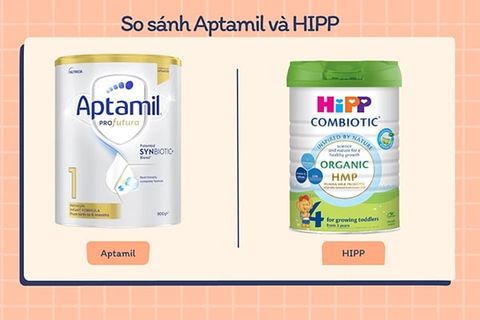 So sánh sữa Aptamil và HiPP: Nên chọn loại nào cho bé?