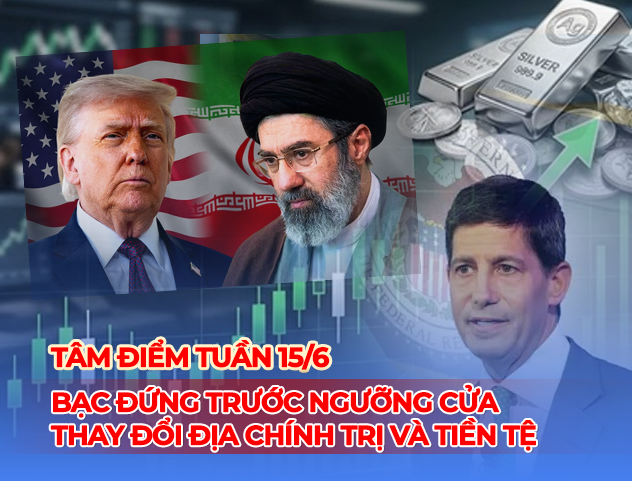 Tâm điểm tuần 15/6: Bạc đứng trước ngưỡng cửa của những thay đổi địa chính trị và tiền tệ