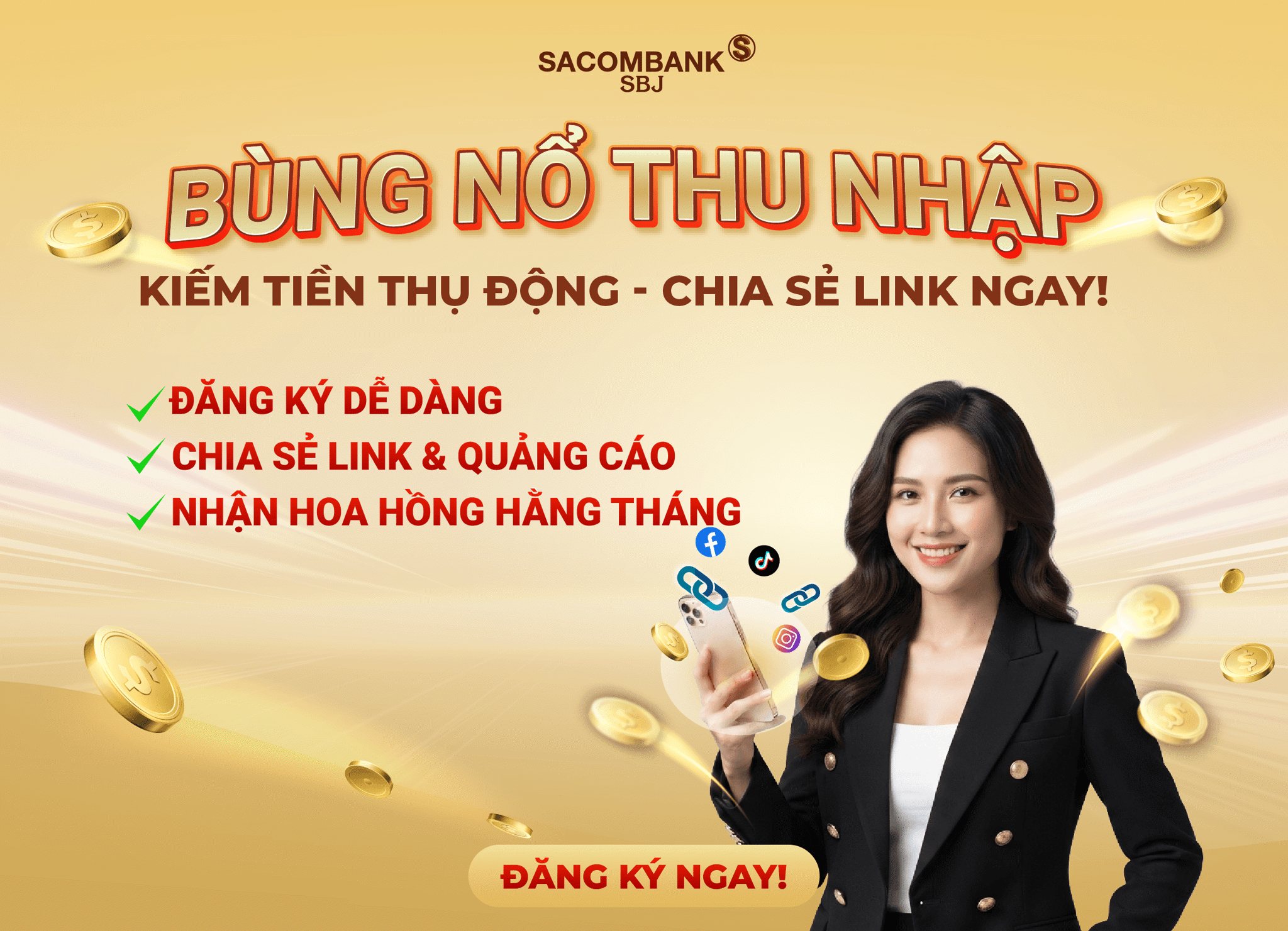 Bùng nổ thu nhập - Từ khách hàng đến cộng tác viên nhận hoa hồng chỉ cần chia sẻ liên kết