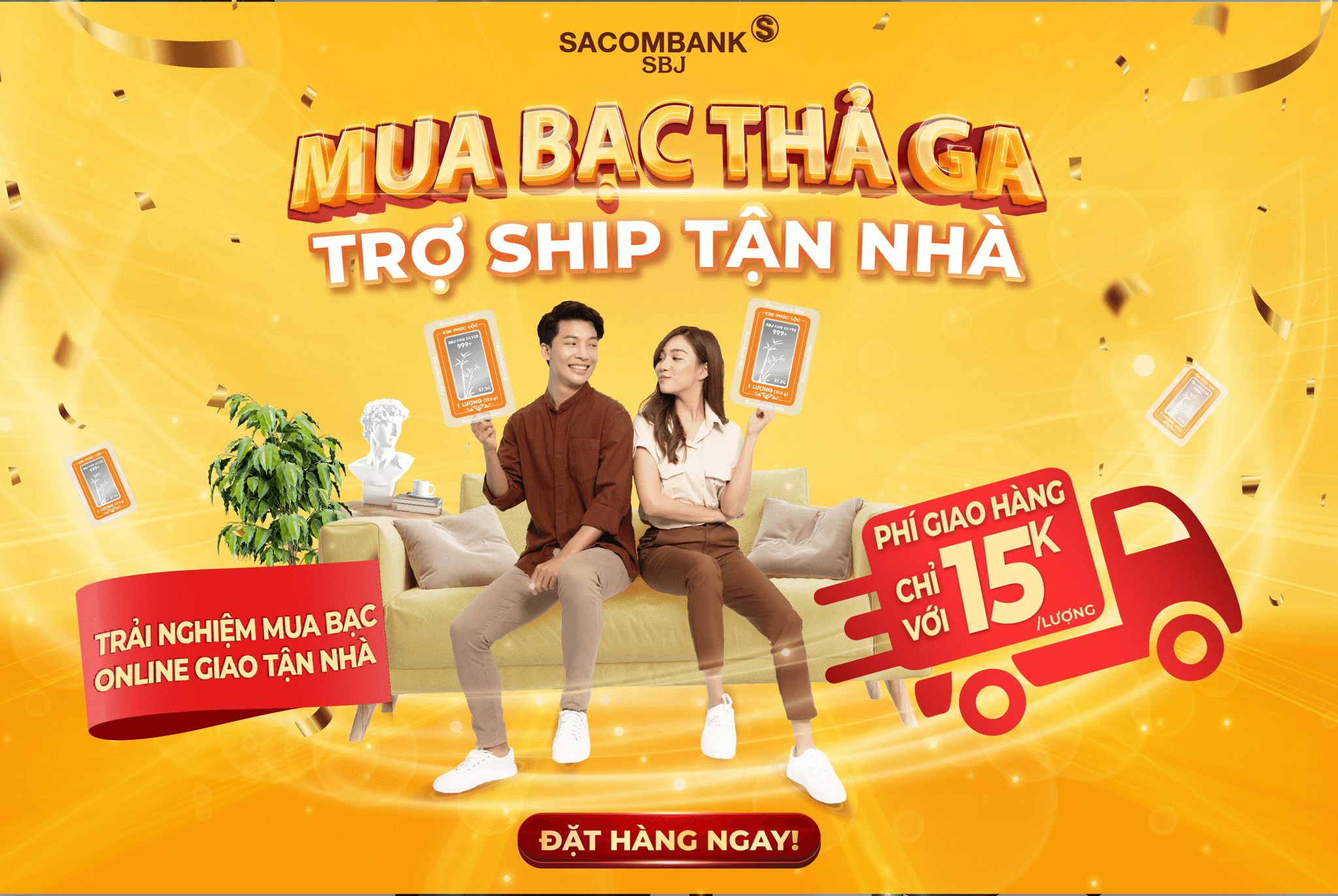 Ưu đãi đặc biệt: Mua bạc thả ga - Trợ ship tận nhà Phí Ship 