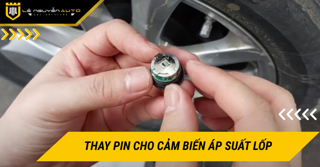Hướng dẫn thay pin cảm biến áp suất lốp cho van ngoài và van trong