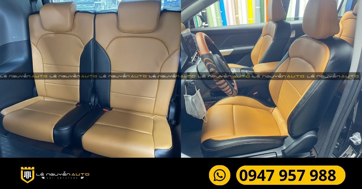 Quy trình bọc ghế da xe Limo green tại Lê Nguyễn Auto