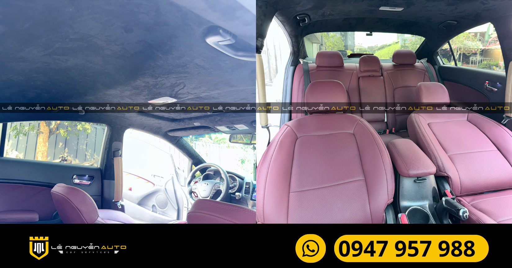 Cách phối màu ghế Nappa đỏ rượu vang và trần Alcantara cho Kia Cerato 2019