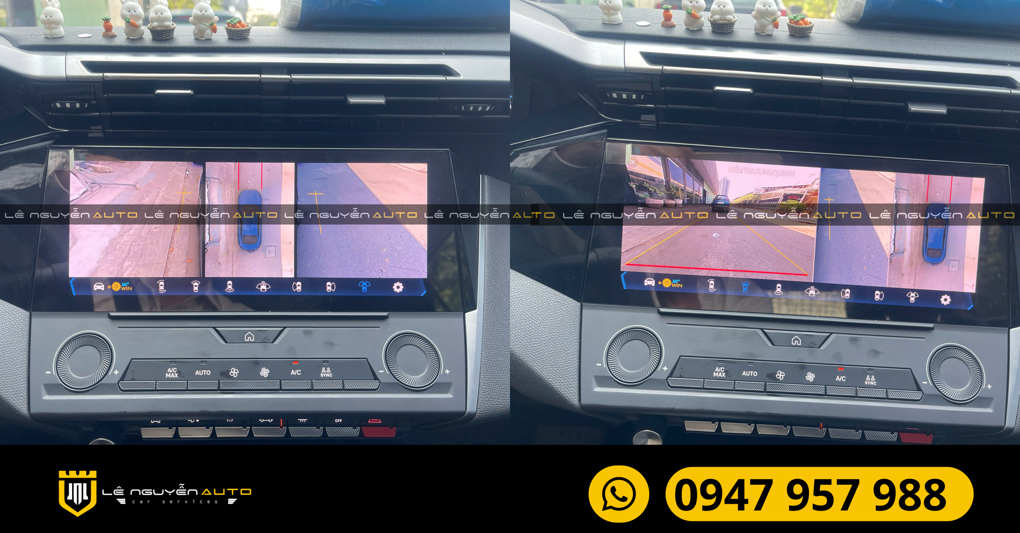Lắp camera 360 độ Owin cho Peugeot 408