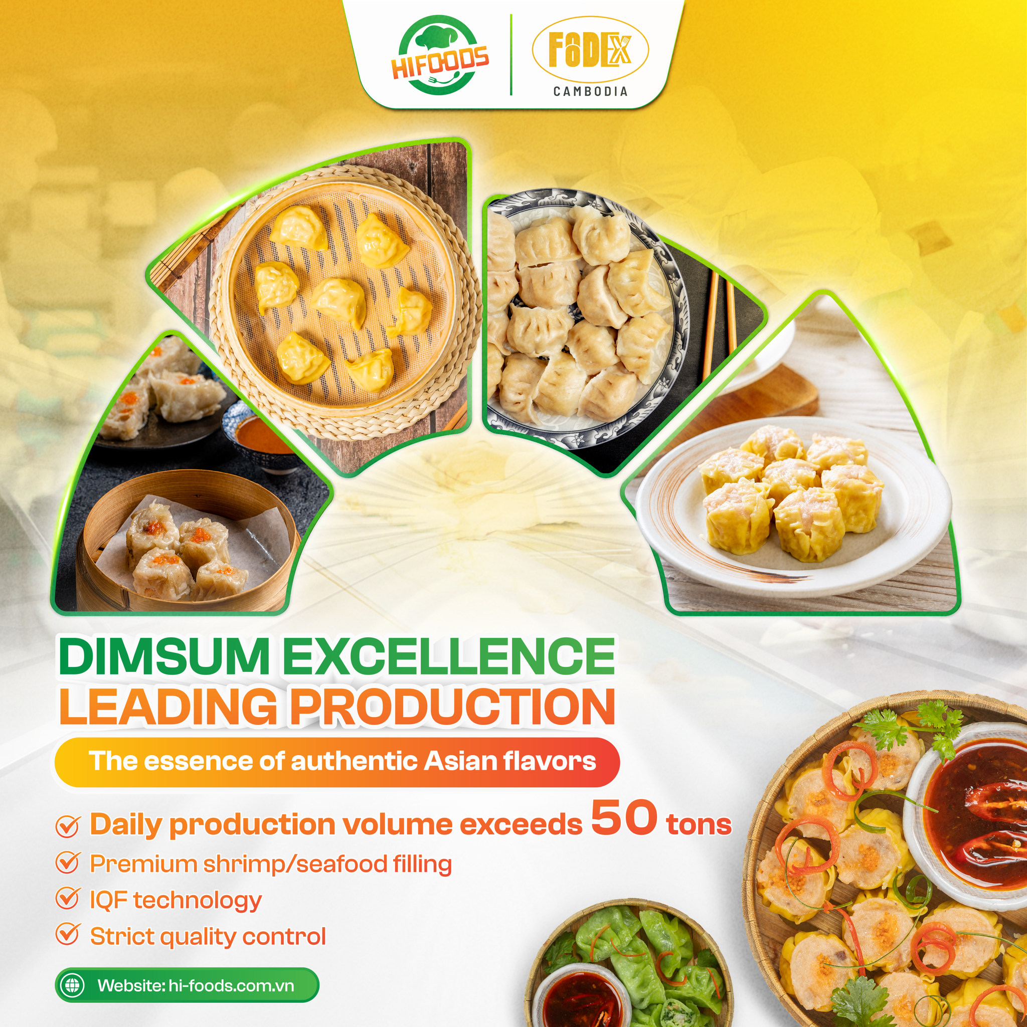 HI-FOODS – DẤU ẤN DIMSUM, DẪN ĐẦU SẢN LƯỢNG