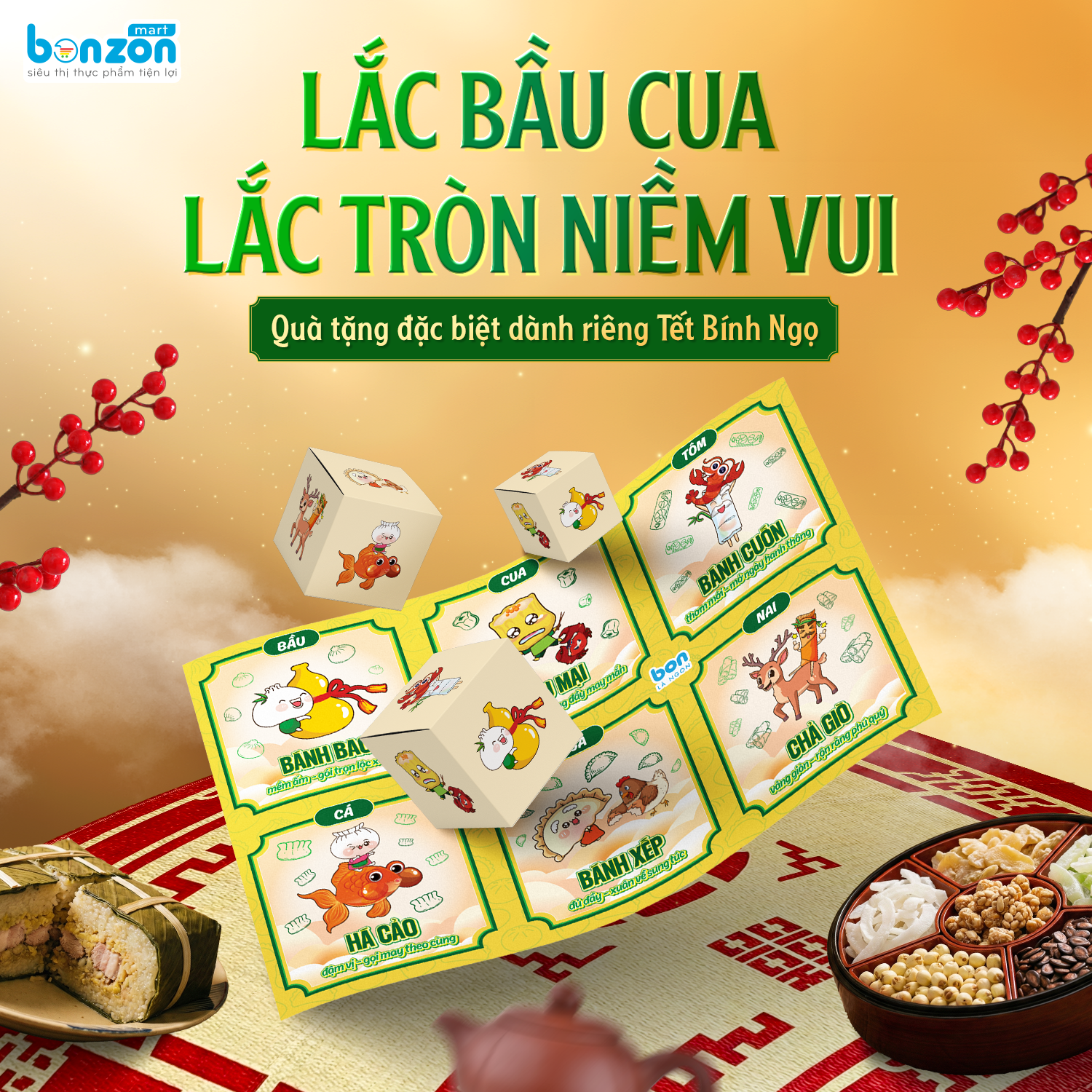 LẮC BẦU CUA - LẮC TRÒN NIỀM VUI: QUÀ TẾT DÀNH RIÊNG TẾT BÍNH NGỌ 2026