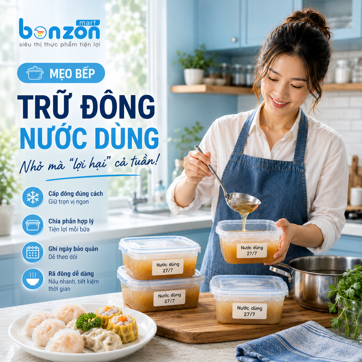 TRỮ ĐÔNG NƯỚC DÙNG – NHỎ MÀ 