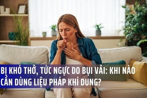 Bị Khó Thở, Tức Ngực Do Bụi Vải: Khi Nào Cần Dùng Liệu Pháp Khí Dung?