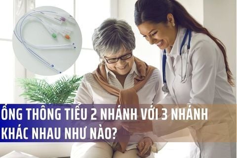 Ống thông tiểu 2 nhánh với 3 nhánh khác nhau như nào?