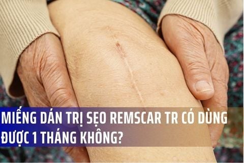 Miếng dán trị sẹo RemScar TR có dùng được 1 tháng không?