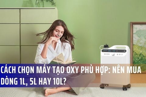 Cách chọn máy tạo oxy phù hợp: Nên mua dòng 1L, 5L hay 10L?