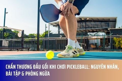 Chấn Thương Đầu Gối Khi Chơi Pickleball: Nguyên Nhân, Bài Tập & Phòng Ngừa