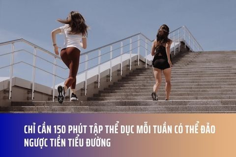Chỉ cần 150 phút tập thể dục mỗi tuần có thể đảo ngược tiền tiểu đường
