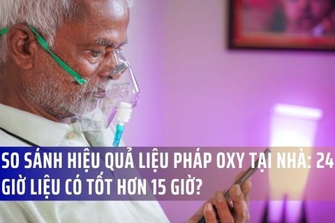 So sánh hiệu quả liệu pháp oxy tại nhà: 24 giờ liệu có tốt hơn 15 giờ?