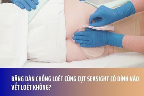 Băng dán chống loét cùng cụt Seasight có dính vào vết loét không?