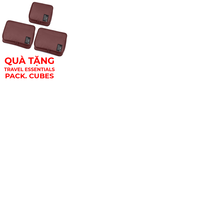 Tặng bộ túi đóng gói Travel Essentials Pack. Cubes