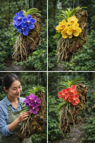 Cách Ghép Lan Vanda Vào Gỗ: Bí Quyết Tạo Tác Phẩm Nghệ Thuật Sống Động